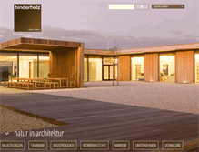 Tablet Screenshot of binderholz.com